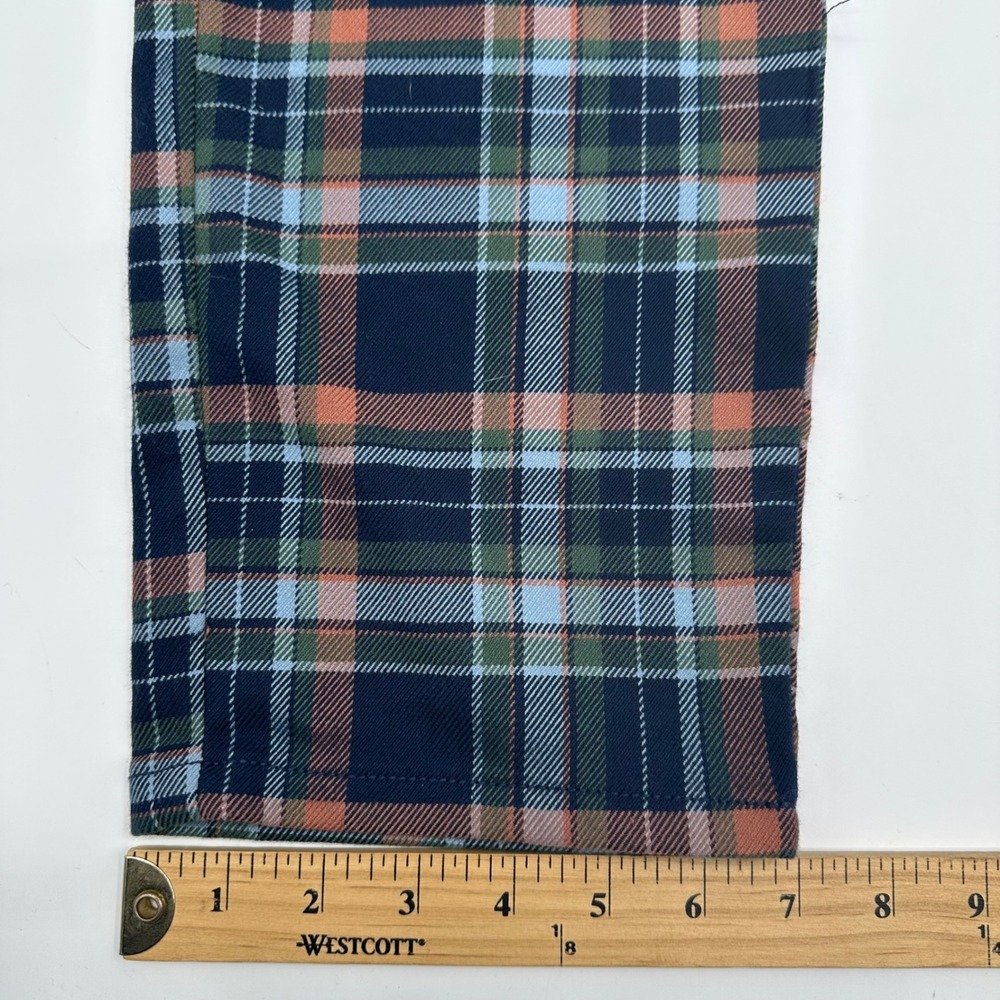 American Eagle Super Hi-Rise Skinny Trouser Navy Plaid Pants Women 8 Regular NEW - Picture 10 of 15